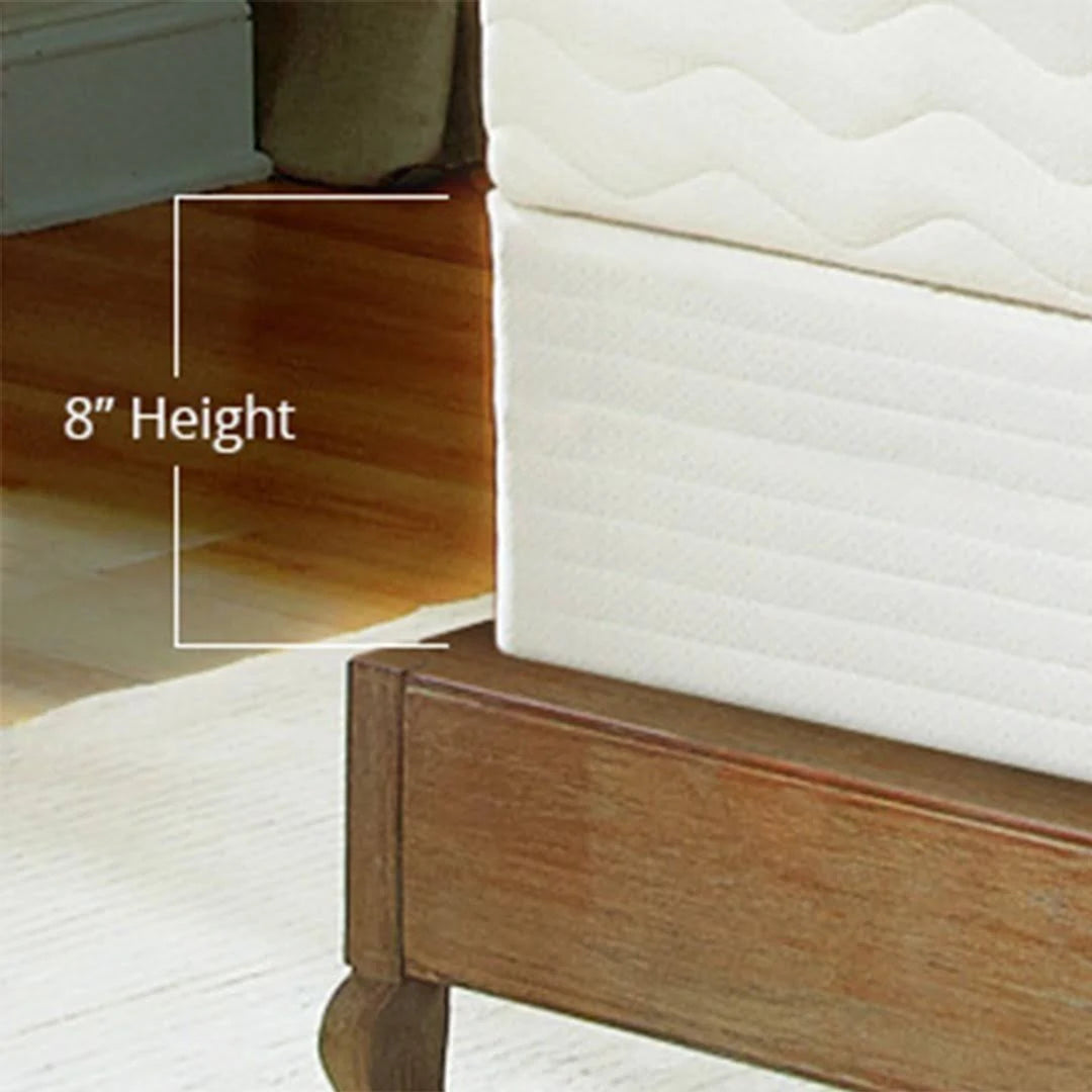 Organic Orthopedic Foundation and Box Spring - 8x22 Split Cal King Wood and Organic Cotton A207