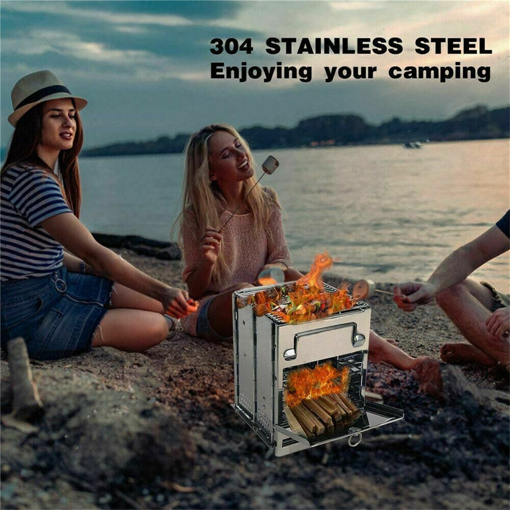 Portable Stainless Steel Wood Burning Stove G17345