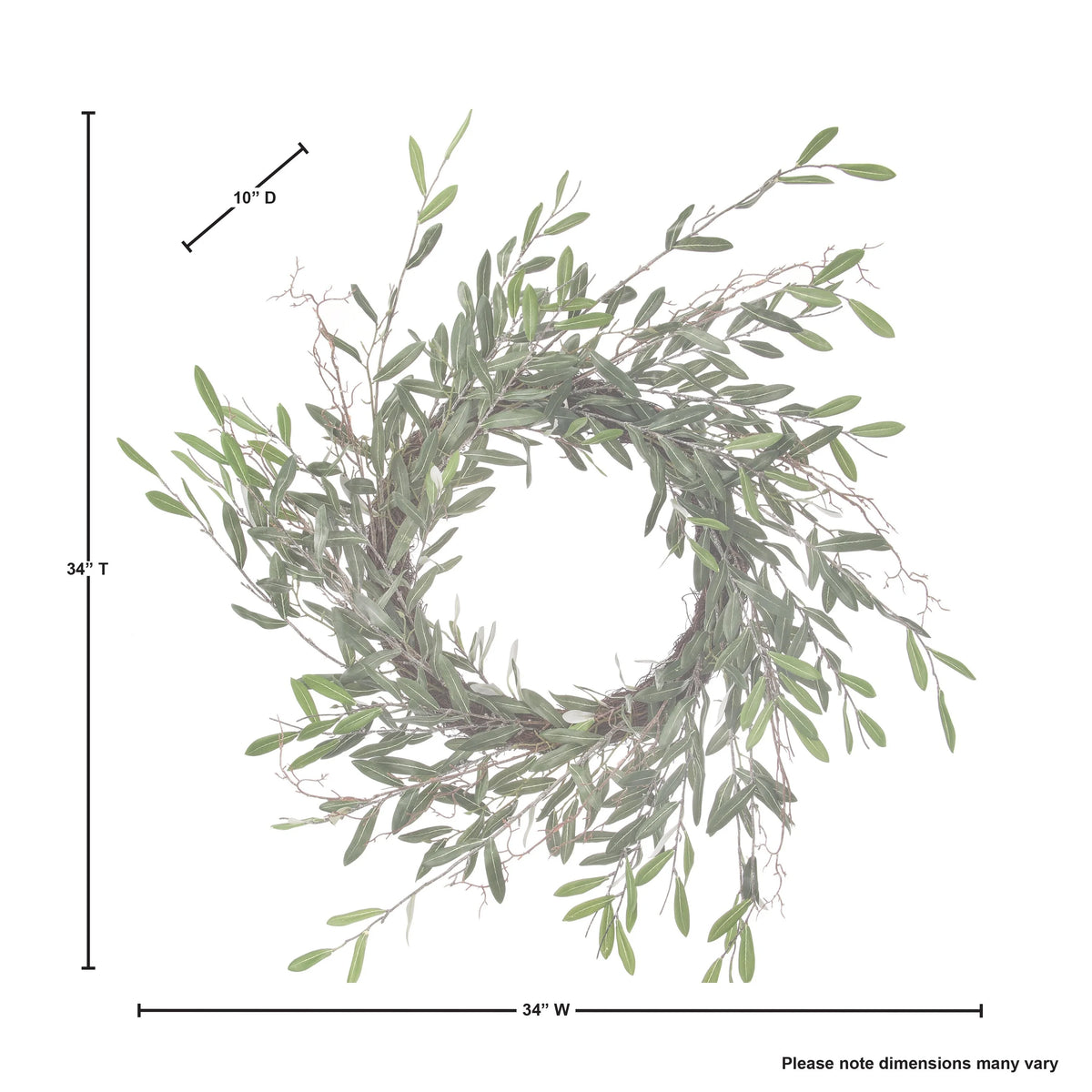 Olive Leaf Wreath 34" G18845