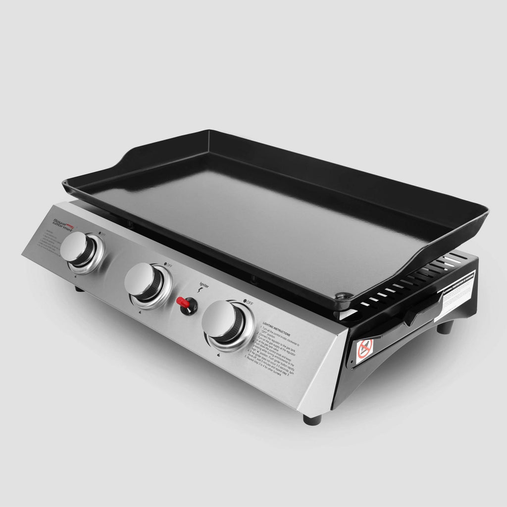 Portable 3-Burner Propane Gas Grill Griddle Q333