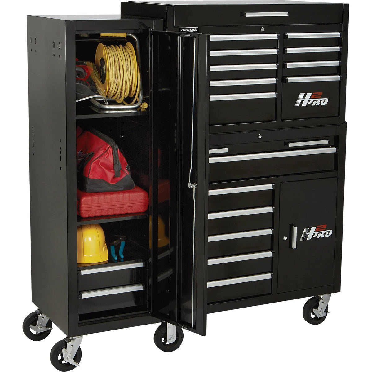 Black Full-Height Side Locker N27326