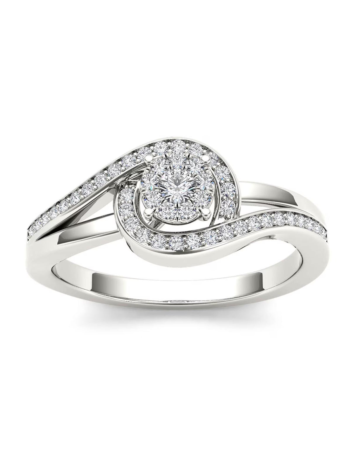 1/5ct Tw Diamond Cluster Engagement Ring G180036