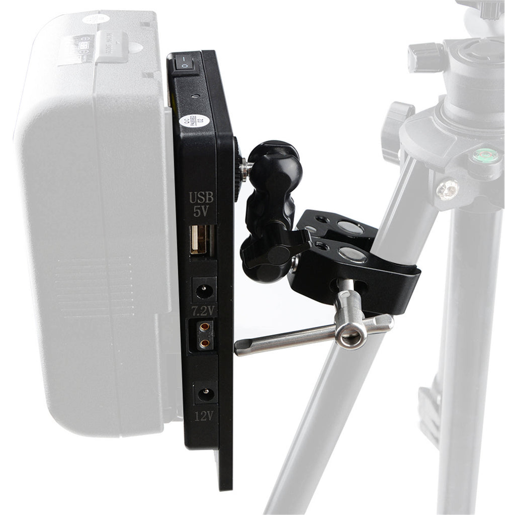 V-Lock Battery Plate with Power Supply Splitter, Super Clamp Crab Pliers Clip and Ball Head Mount T774