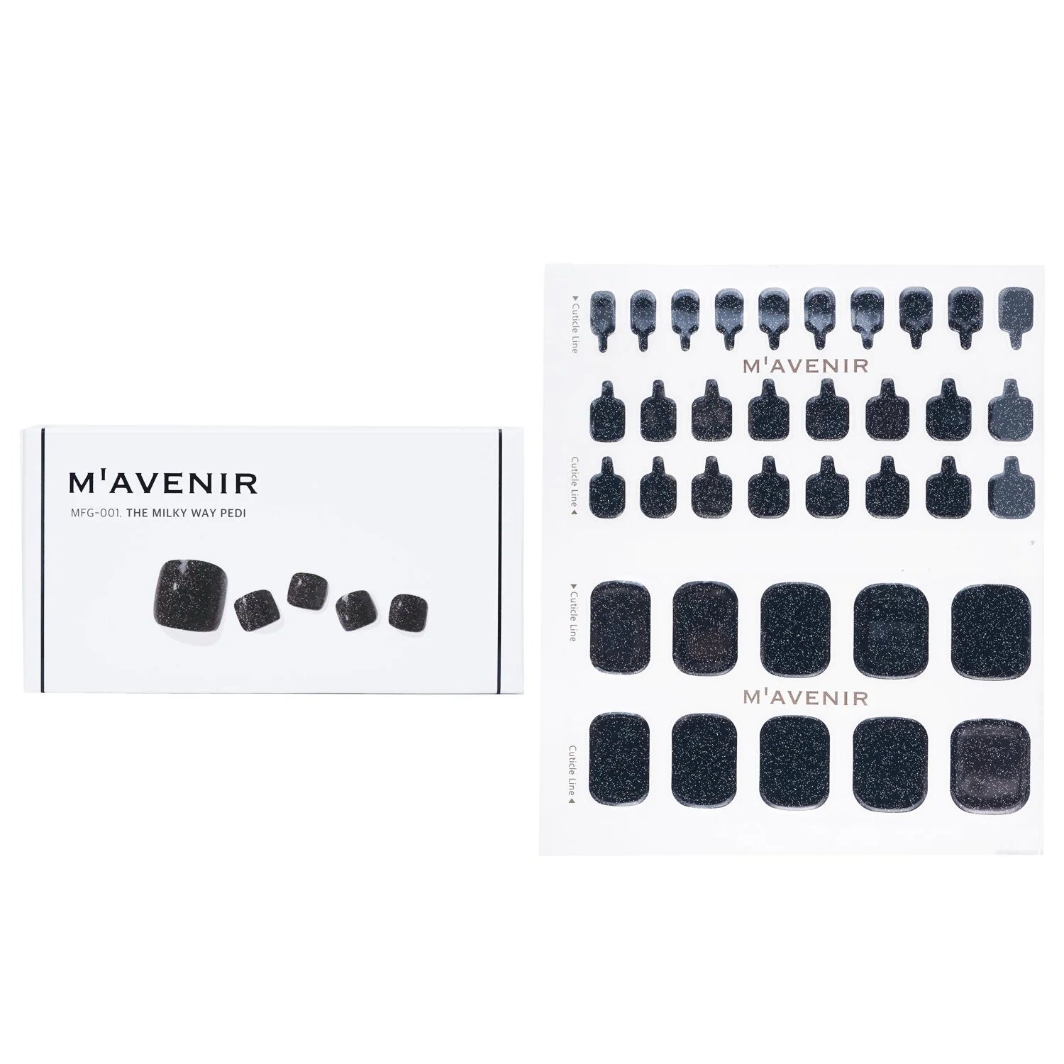 Deep Water Wave Nail Sticker 32pcs M8598