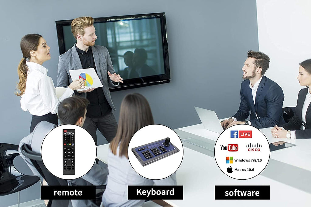 USB PTZ Video Conference Camera with 10X Zoom and Speaker A304
