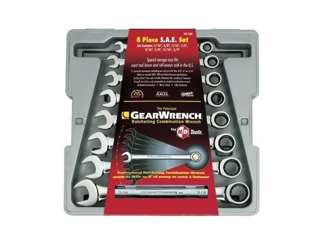 8 pc. Combination Ratcheting Wrench Set SAE Y2851