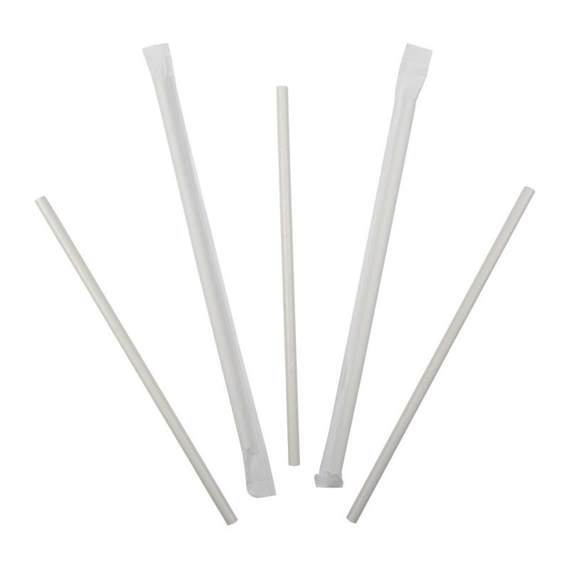 Jumbo Wrapped Paper Straw, 7.75 inch, 6000 per Case H2816