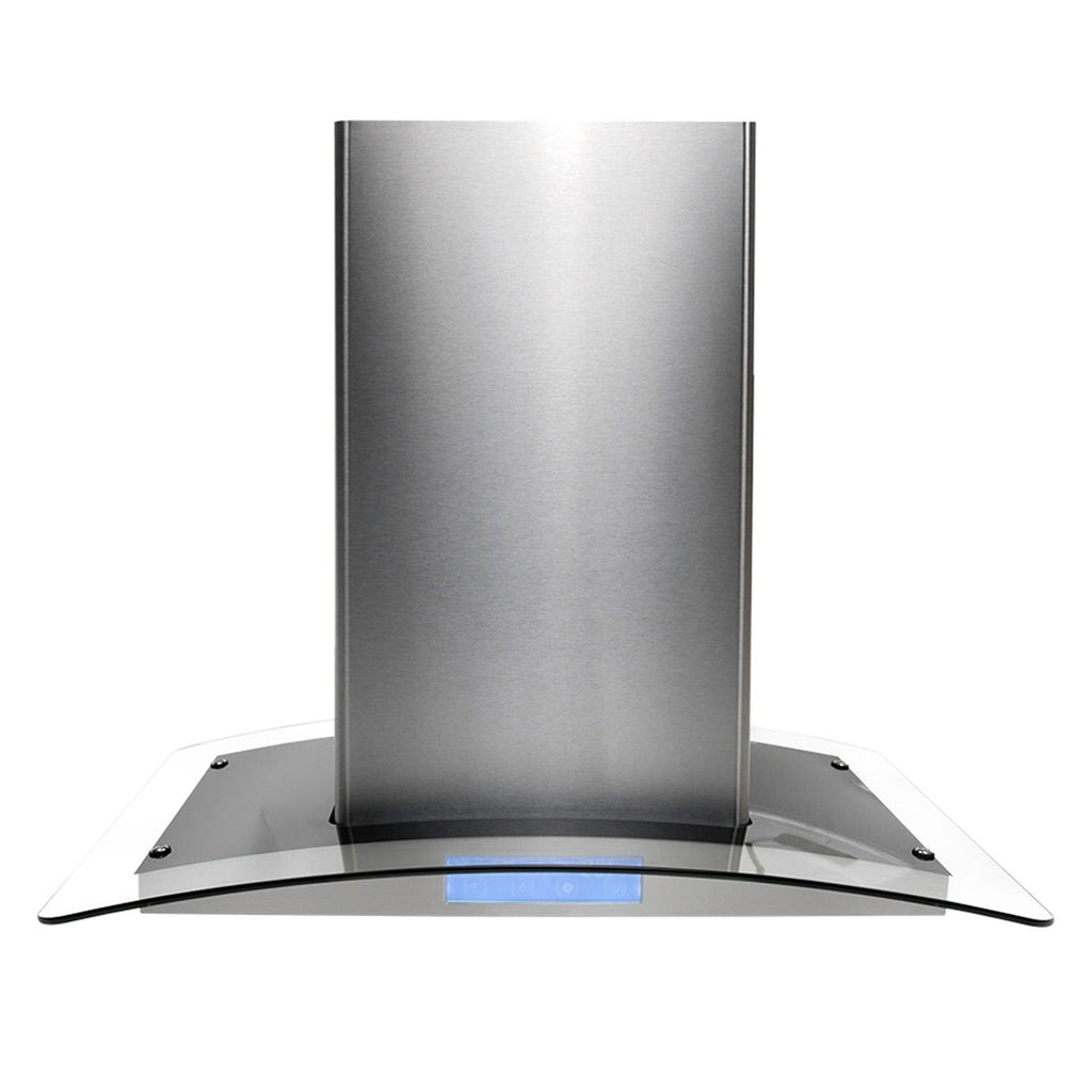 Stainless Steel 30-Inch Ducted Island Mount Range Hood V603