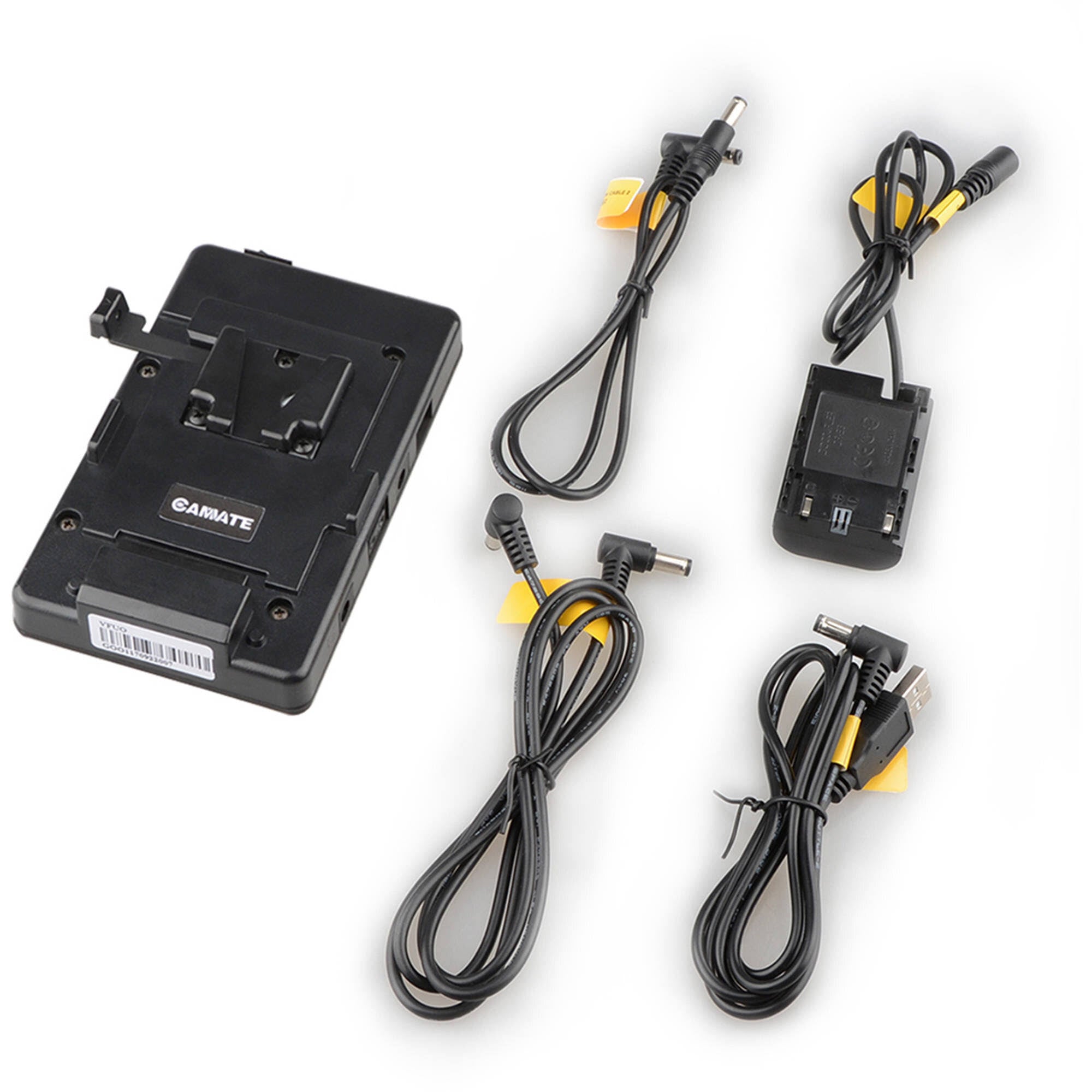V-Lock Battery Plate with Power Supply Splitter, Super Clamp Crab Pliers Clip and Ball Head Mount T774