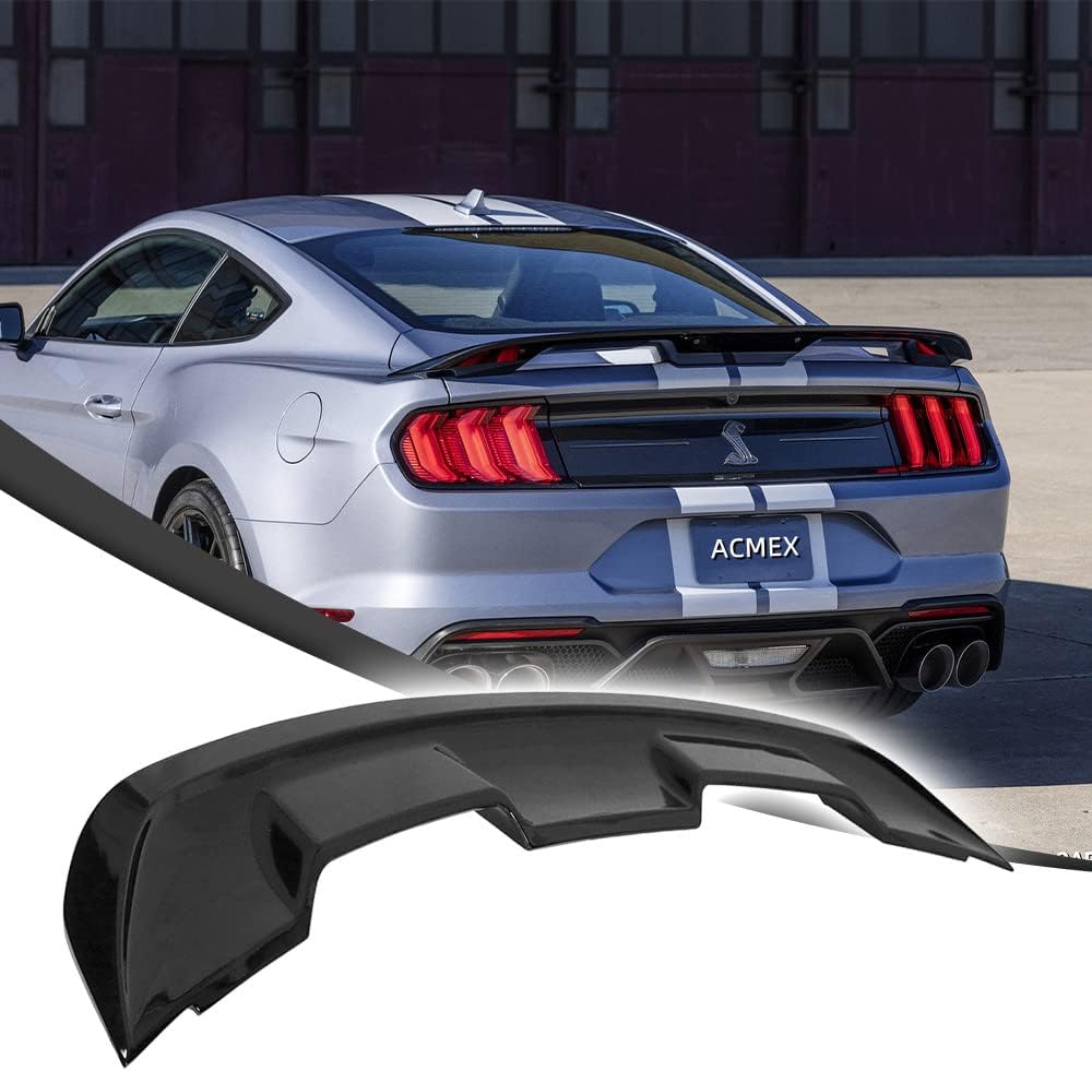 Glossy Black Rear Spoiler Wing for Mustang Coupe W649