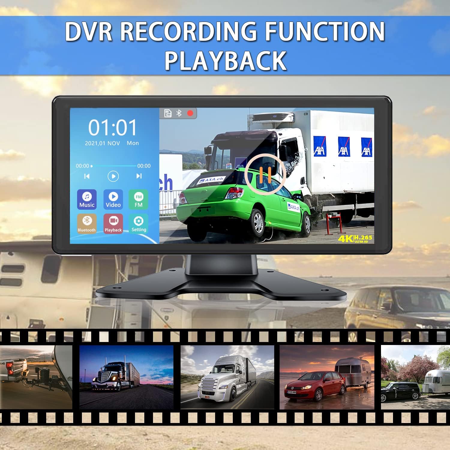 4K Backup Camera System with 10.36’’ Monitor and 4 AHD Camera N903