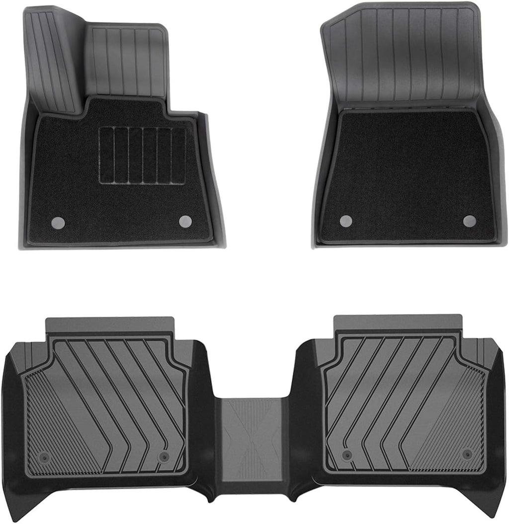 Black TPE All Weather Car Mats Full Set X928