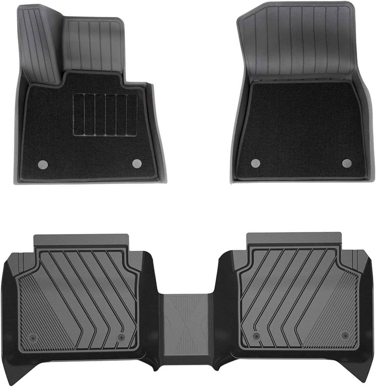 Black TPE All Weather Car Mats Full Set X928