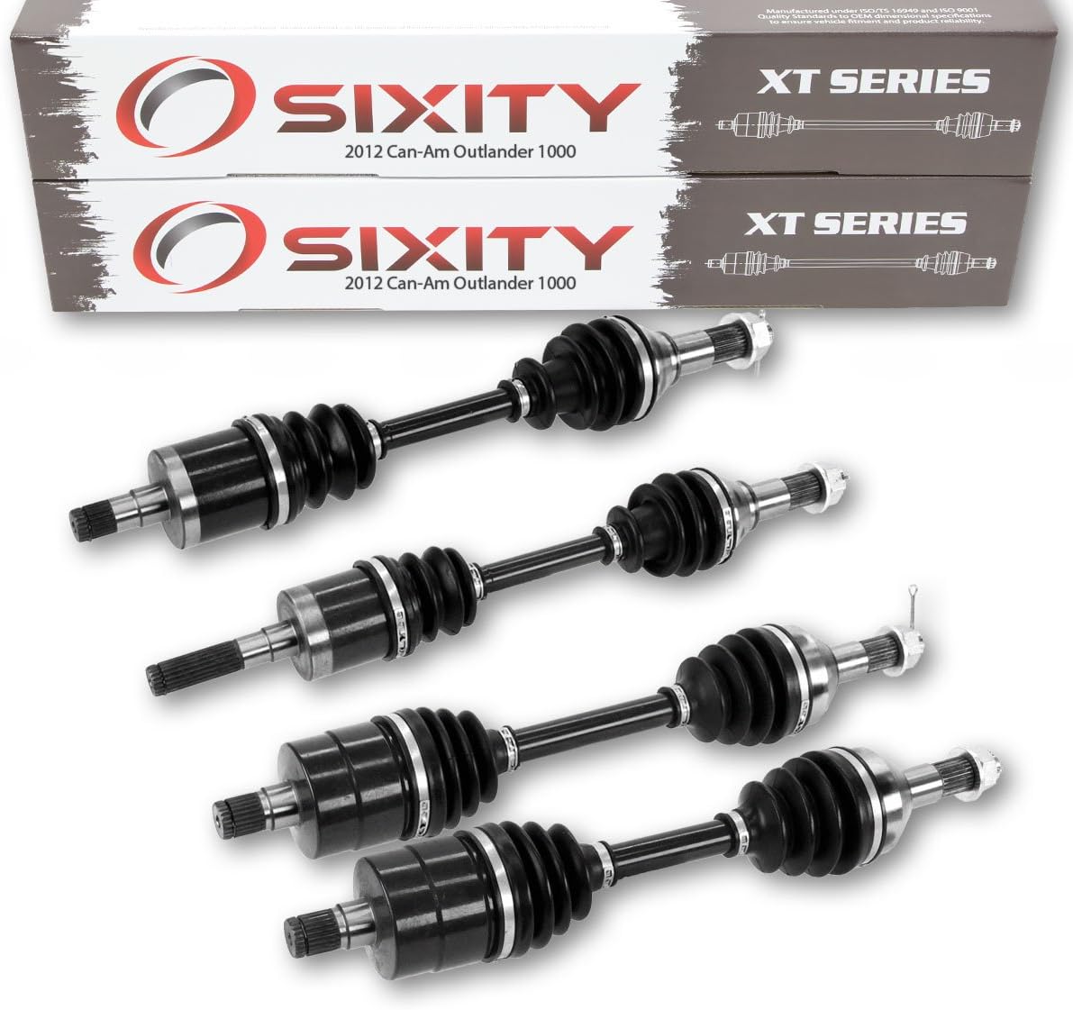 Front Rear Left Right Axles for Can-Am Outlander 1000 4X4 A9113