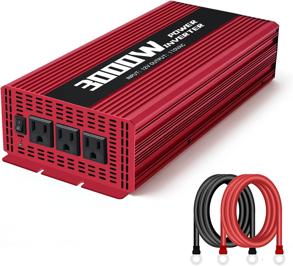 3000W Power Inverter DC 12V to AC 110V Modified Sine Wave Converter M282332