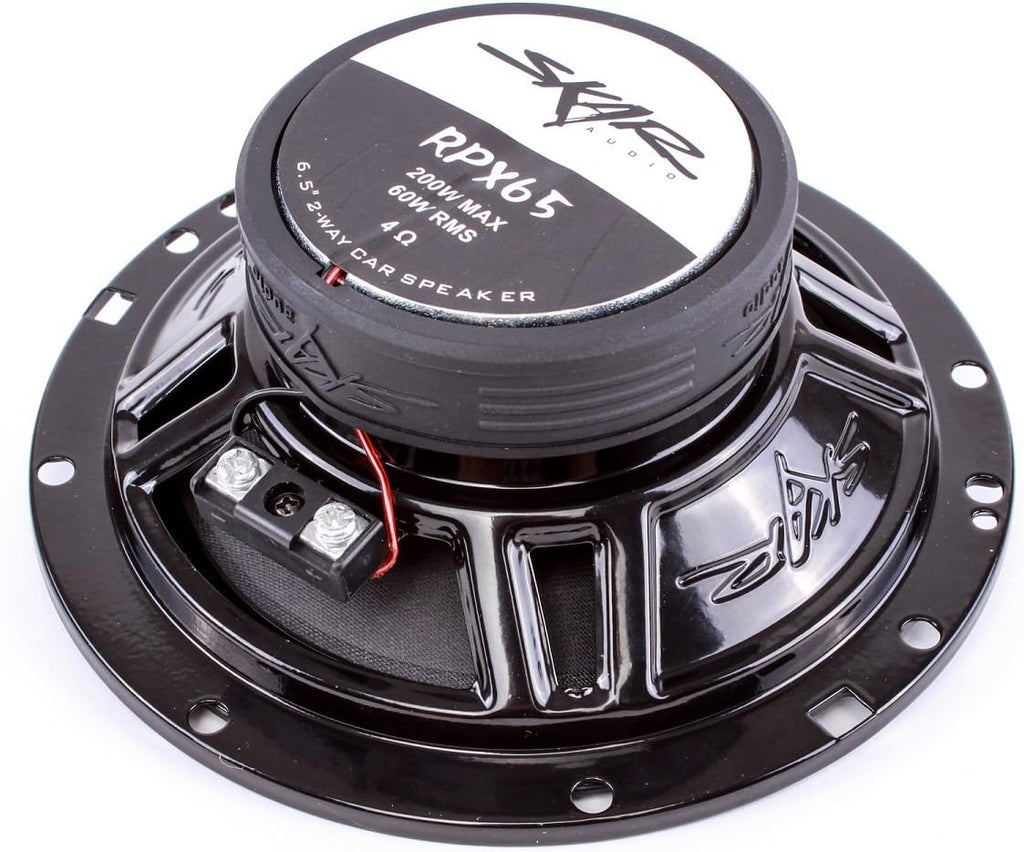 6.5" 200W 2-Way Coaxial Car Speakers, Pair D857180