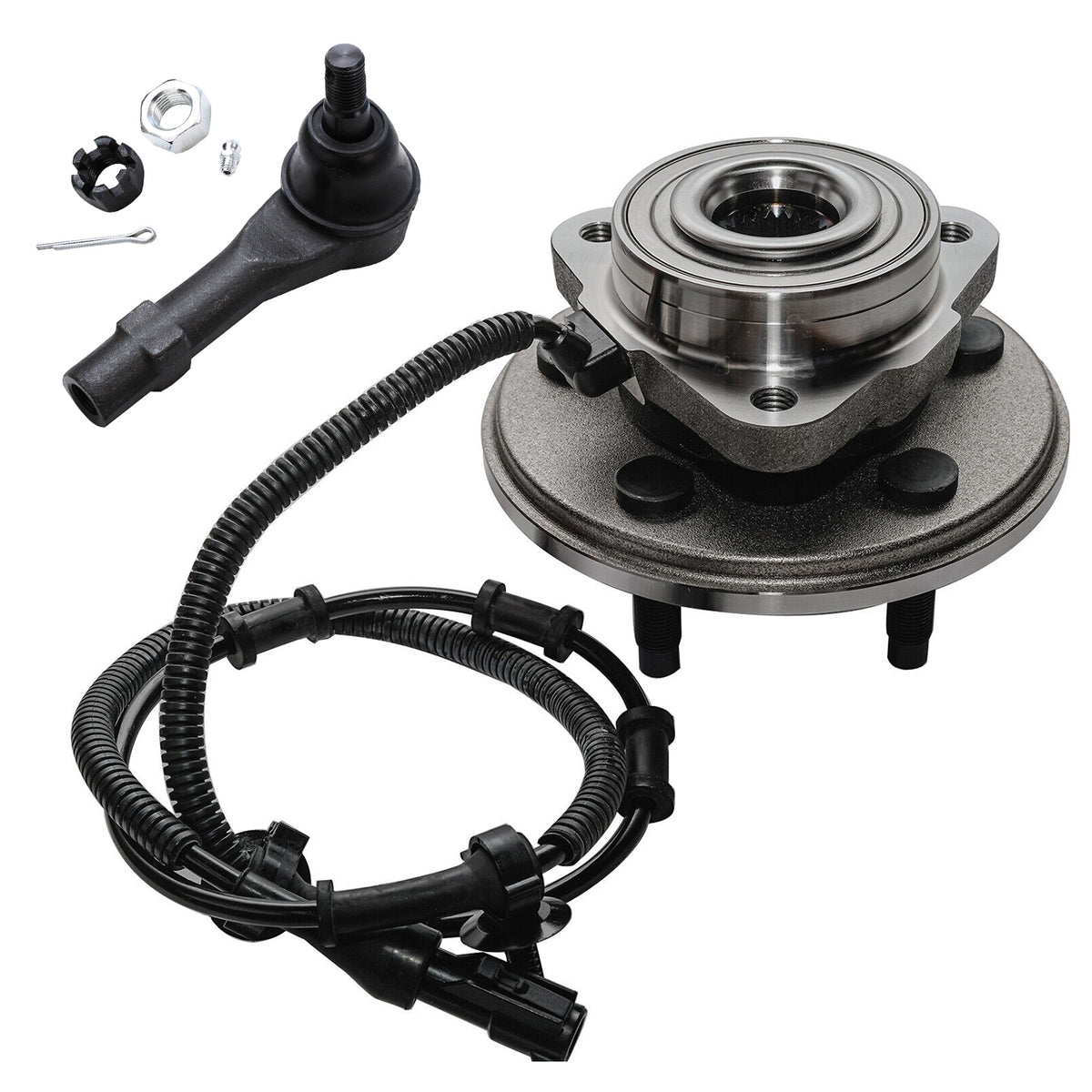Front Wheel Bearing Hub and Tie Rod End for Ford Explorer 4-Door U754