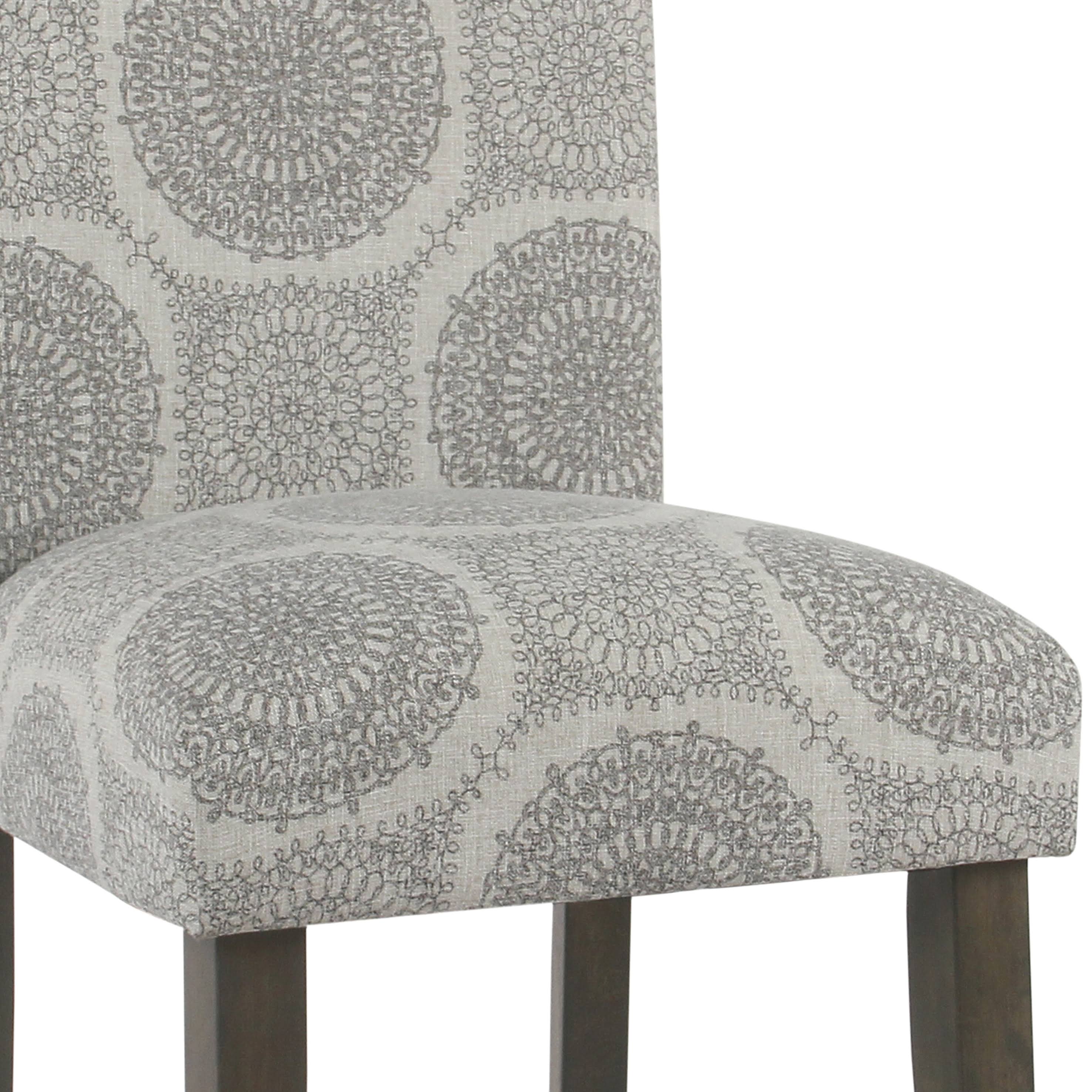 Gray Medallion Parsons Dining Chair (Set of 2) Z128803