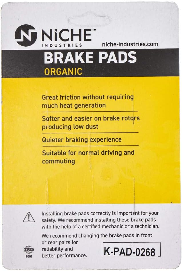 Organic Brake Pad Set of 2 V709