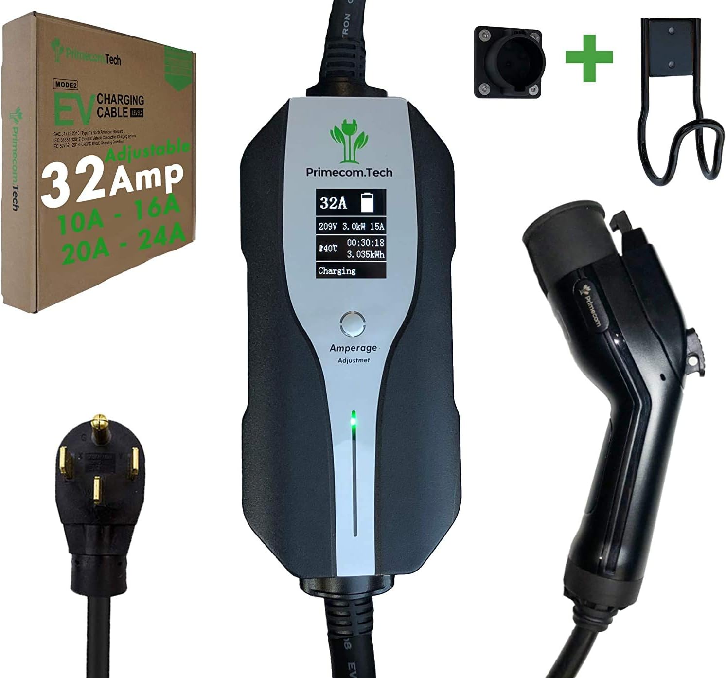 Level 2 Electric Vehicle Charger with 30Ft Cable R691744