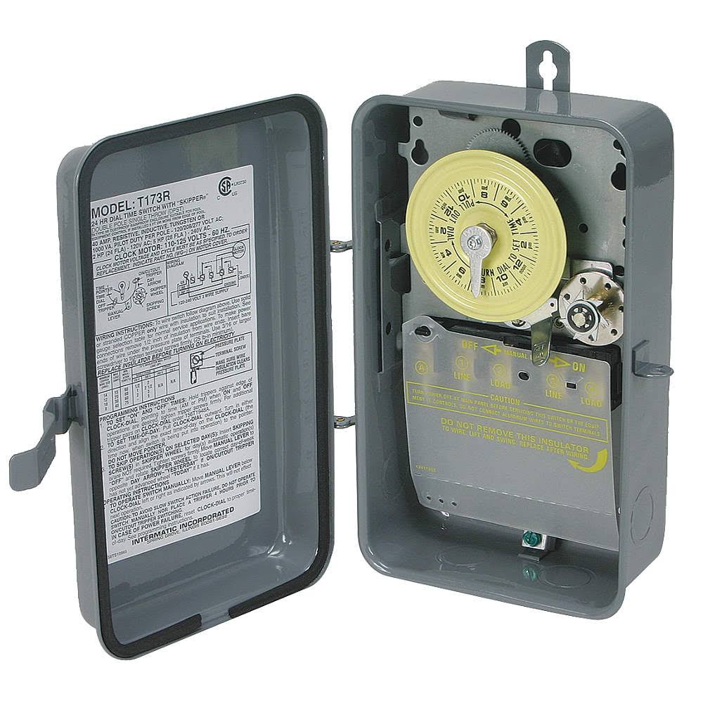 Electromechanical Timer, DPST, 40A, 3R K408