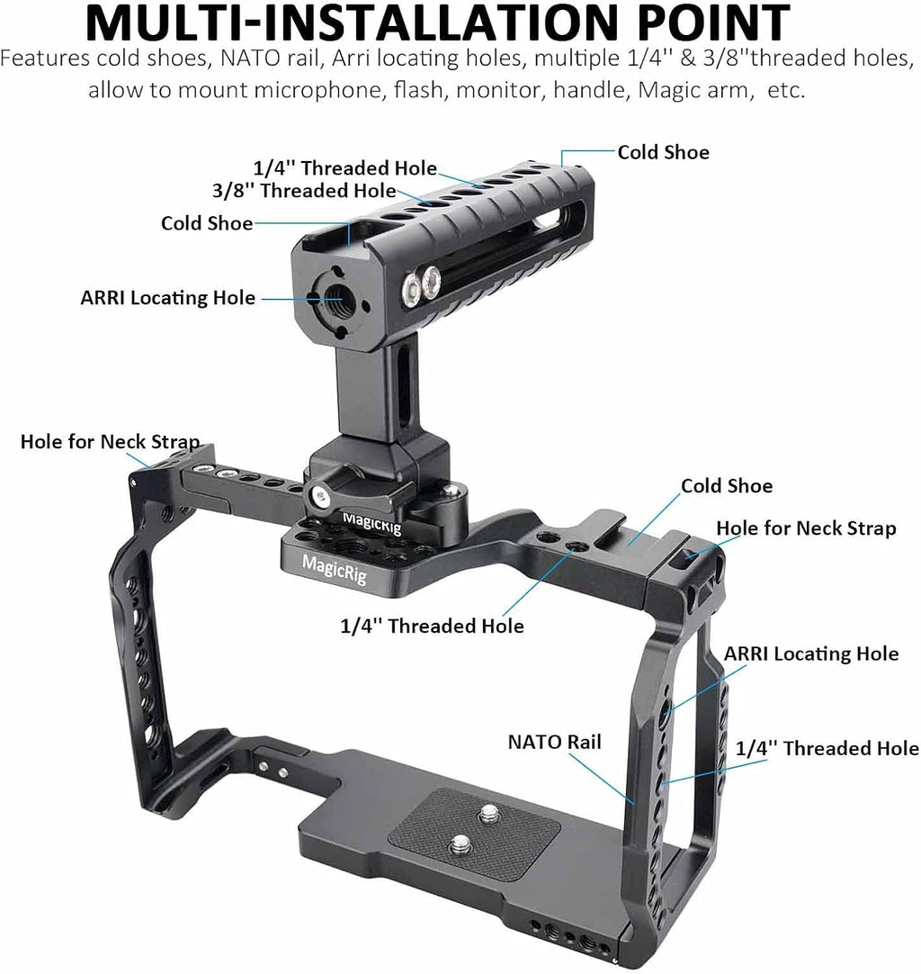 Camera Cage Rig with NATO Handle and NATO Rail V14185