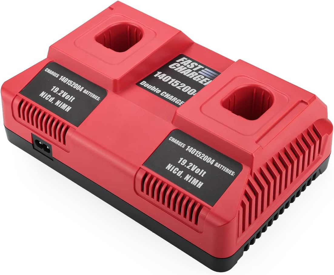 Dual Port Battery Charger for Craftsman C3 19.2-Volt Ni-Cd Lithium-Ion Battery Pack of 2 E39219
