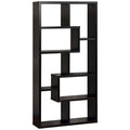 Black Wood Geometric Bookcase X379984