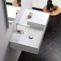 One Hole White Bathroom Sink R833