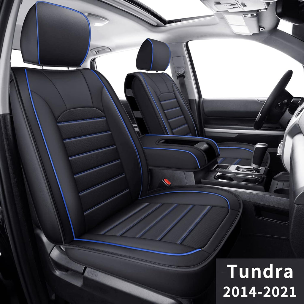 Black Rear Waterproof Faux Leather Seat Covers L162