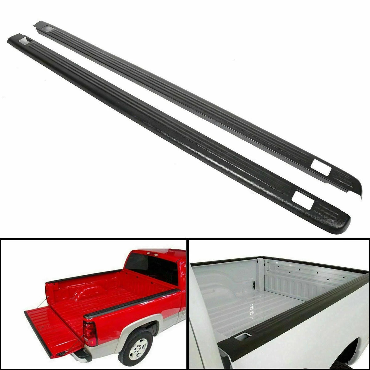 Black Truck Rail Caps Cover Molding G68623
