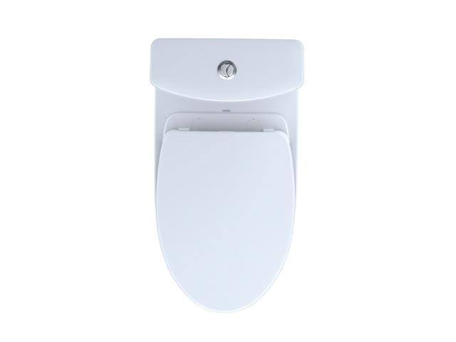 Cotton White Two-Piece Elongated Dual Flush Toilet B430090