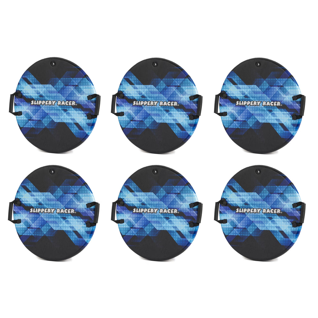 6 Pack Foam Saucer Disc Snow Sled N460