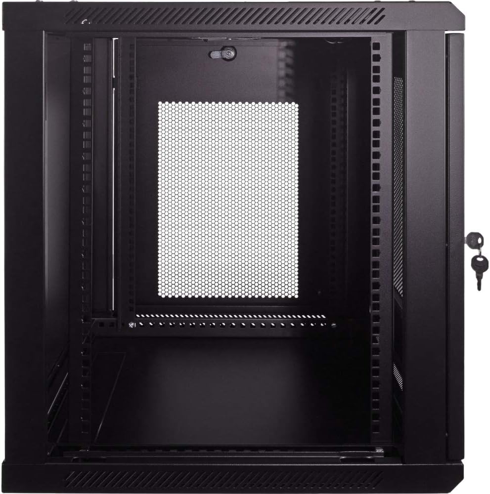 12U Wallmount Cabinet Enclosure 19-Inch Server Network Rack Black N921