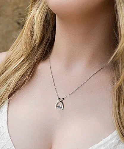 Wife Wishbone Dancing Necklace O659