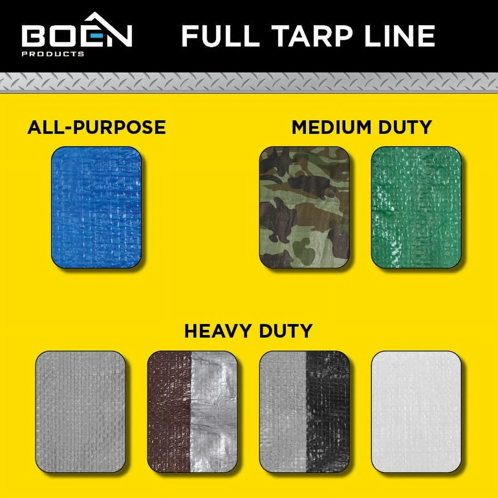 9 x 12 Silver/Black Tarp J541888