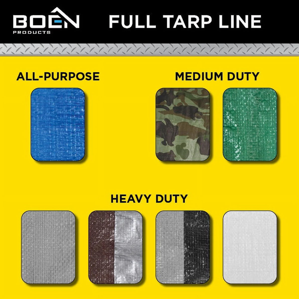 9 x 12 Silver/Black Tarp J541888