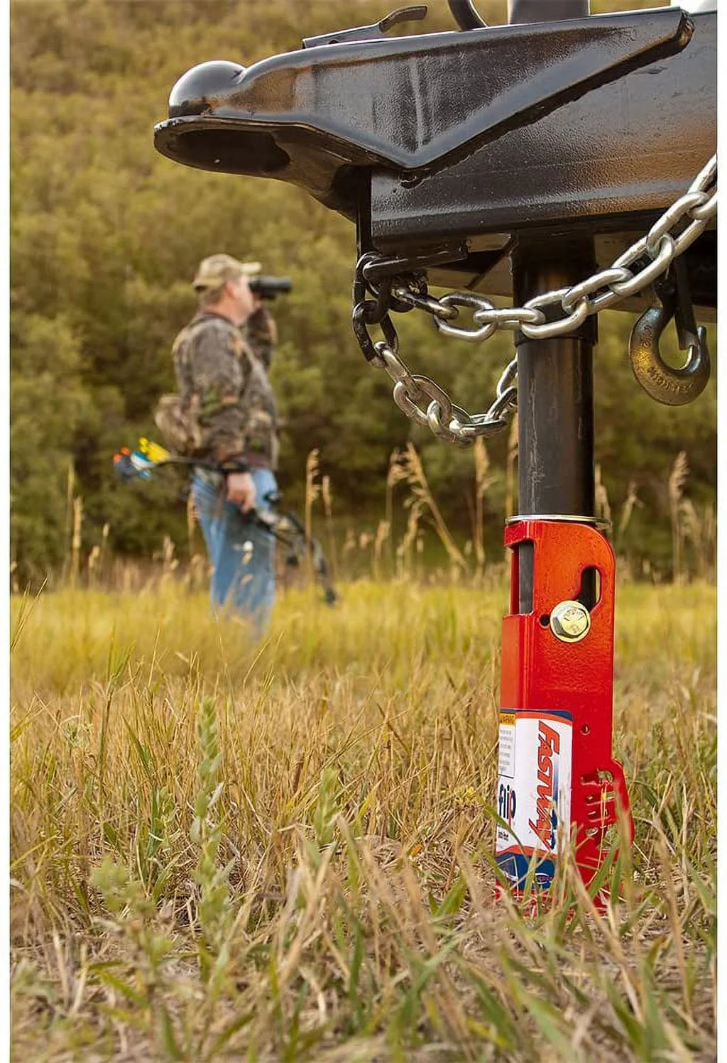 Zinc A-Frame Trailer Jack with 4" Flip Foot M324840