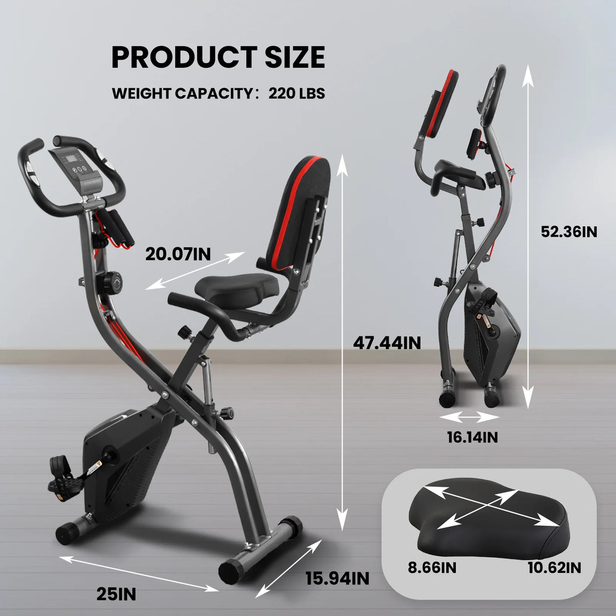 Folding 3-in-1 Exercise Bike G293