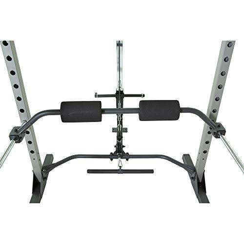 Power Cage with LAT Pull-Down Attachment and Adjustable Leg Hold-Down M9263