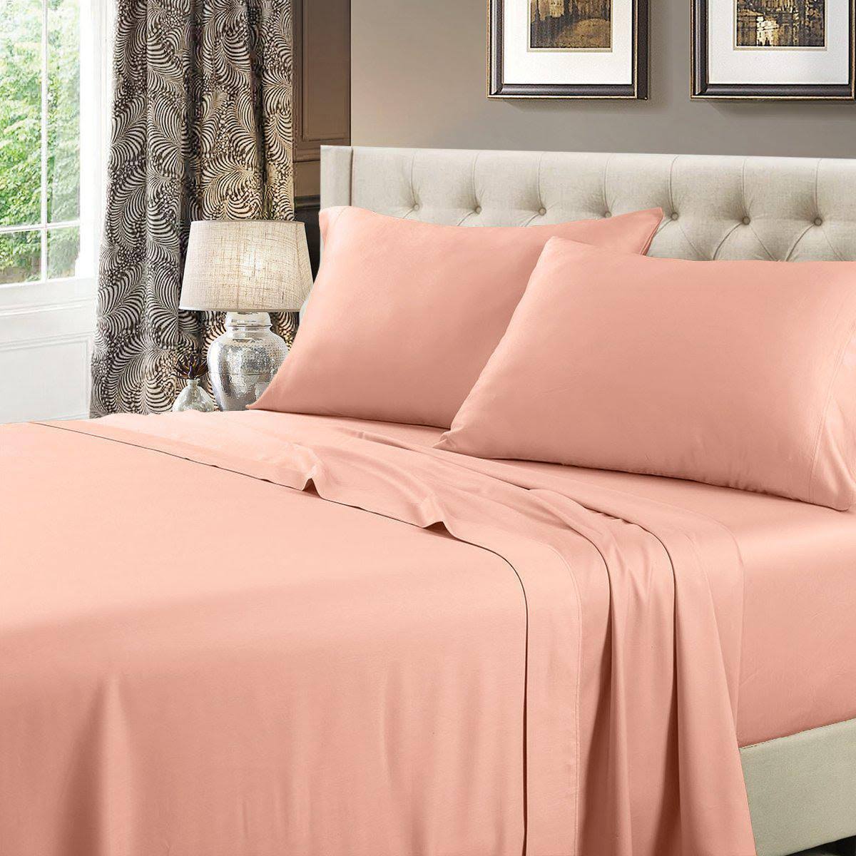 Navy Queen 100% Cotton Waterbed Sheets U4812