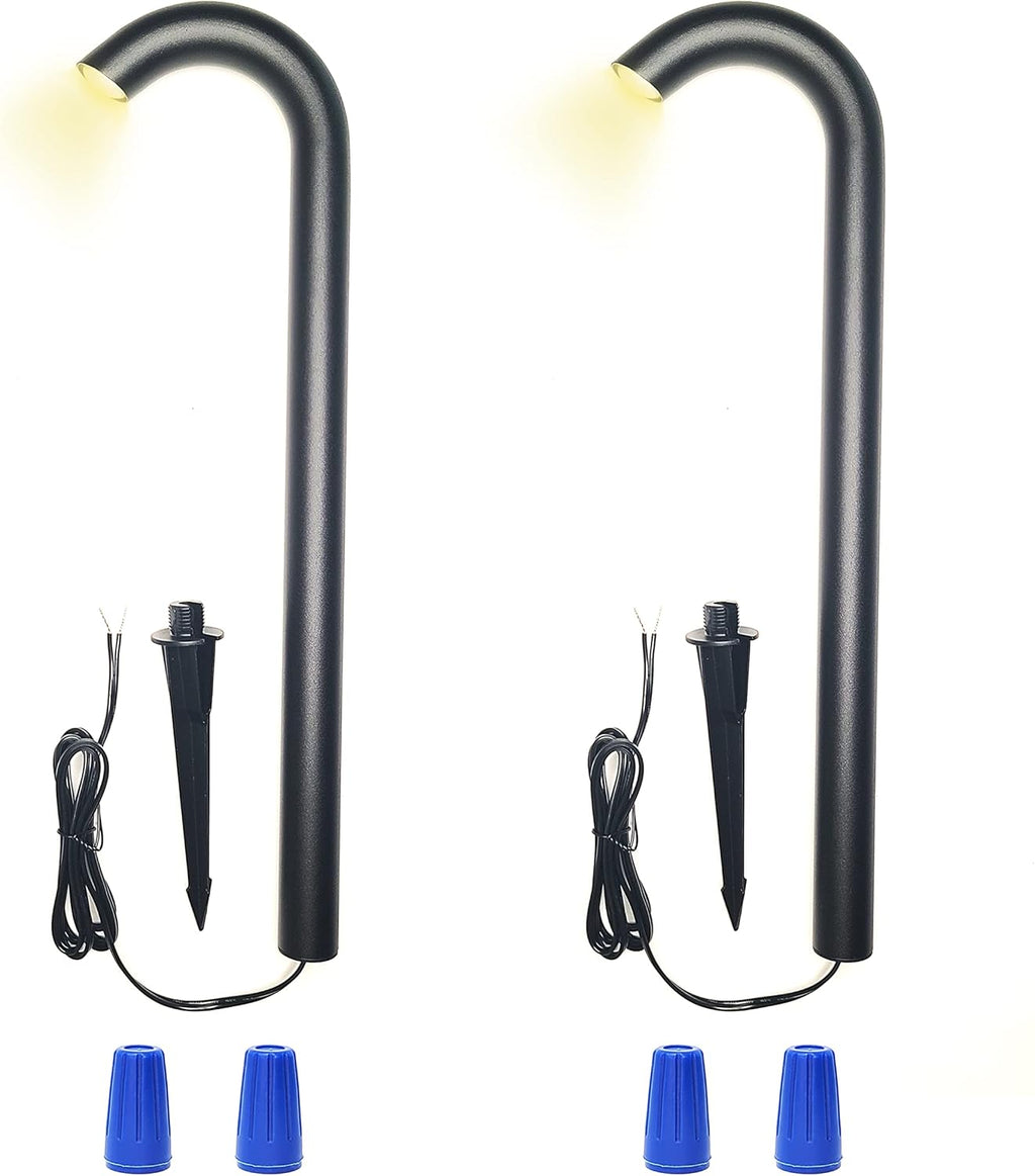 4 Pack Brown Aluminum Bollard Pathway Lights W3542