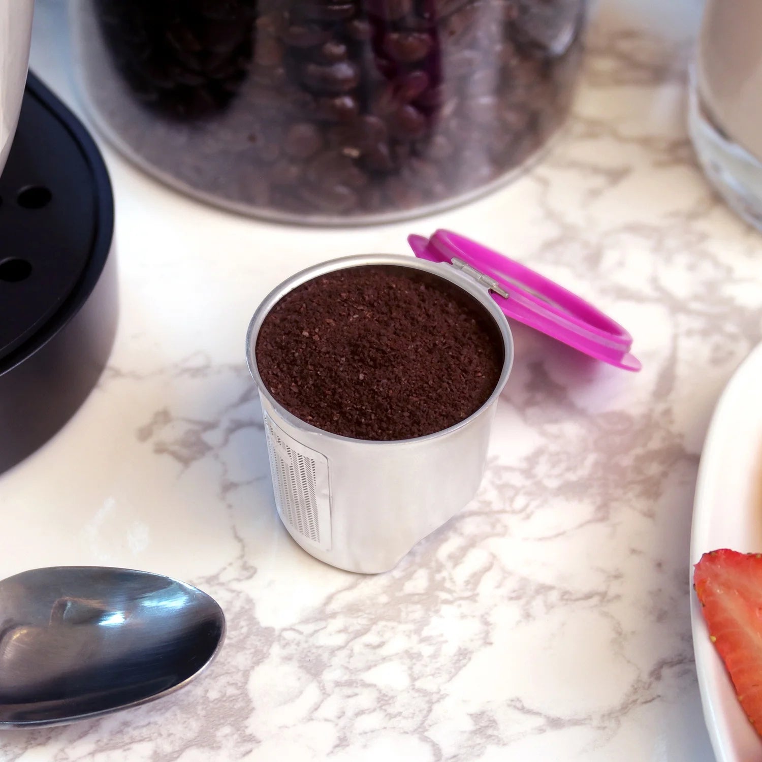 Stainless Steel Reusable Coffee Pod with Metal Filter W424