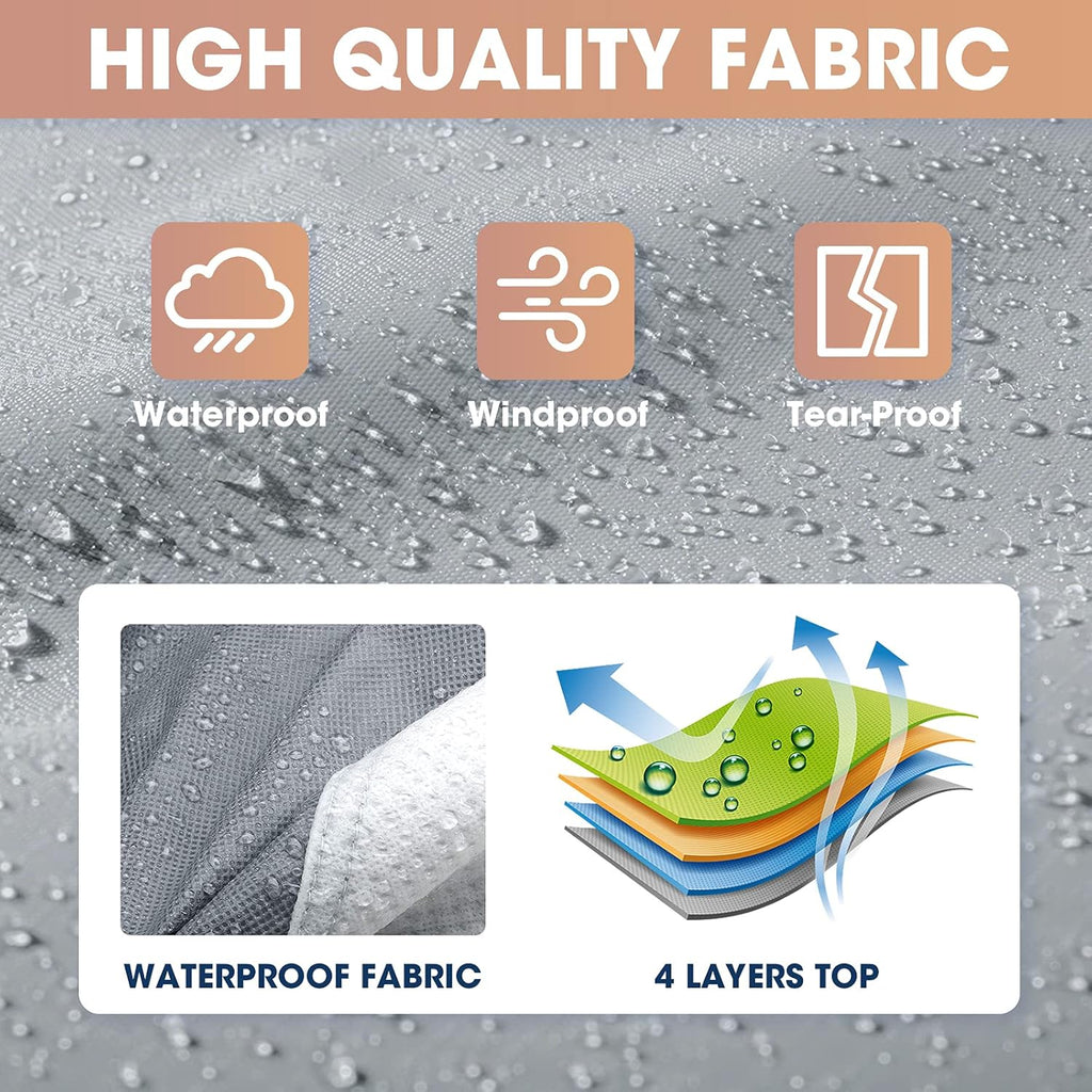 4-Layer Travel Trailer Cover with 2 Straps and 2 Patches Q1116