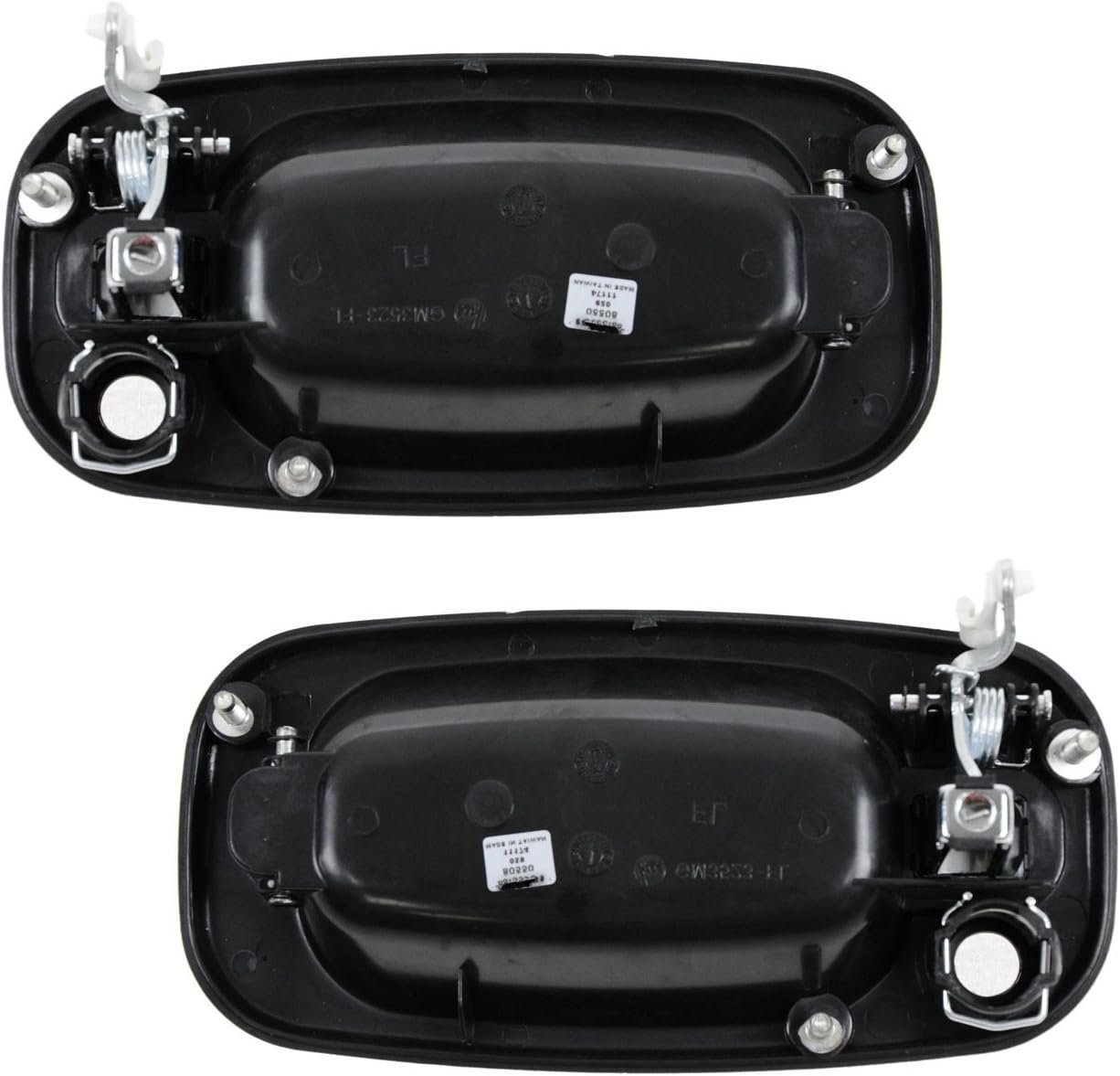 Chrome Black Exterior Door Handle Front Pair Set for Silverado Pickup Truck Pack of 2 S56528