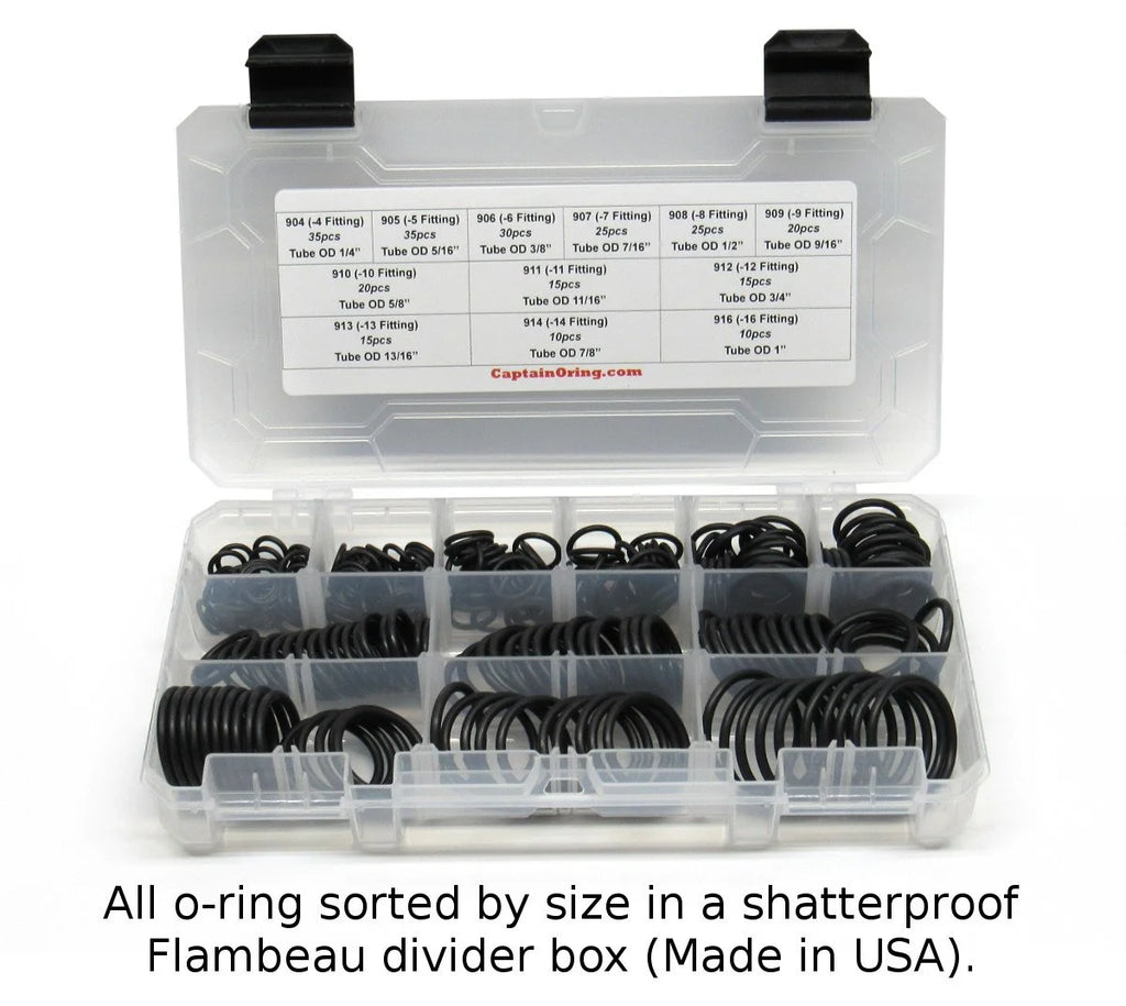 255 Piece Buna Nitrile O-Ring Kit O21522