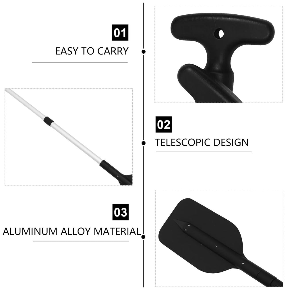 2pcs Adjustable Retractable Kayak Paddle Aluminum Alloy Oar Y1765
