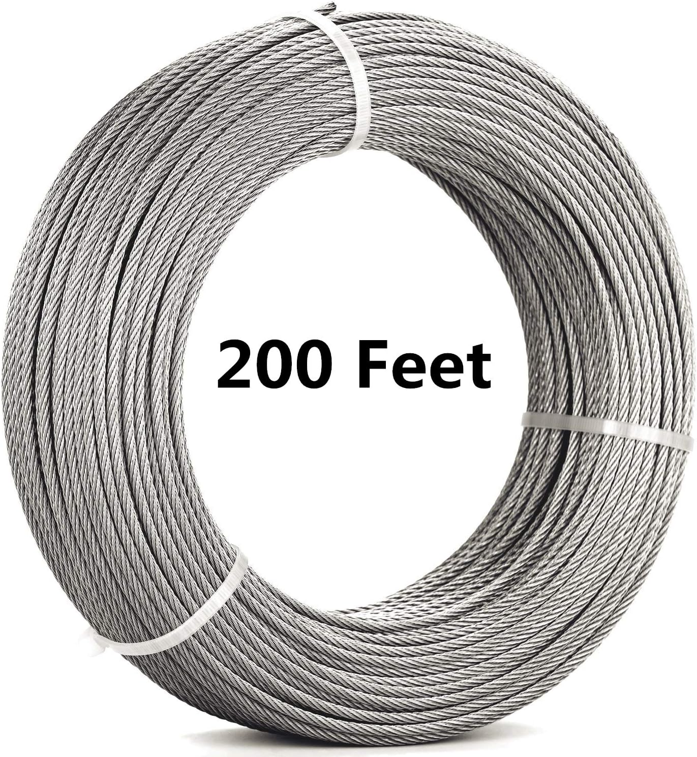 1/8 Stainless Steel Aircraft Wire Rope 200 Feet T 316 Marine Grade E459