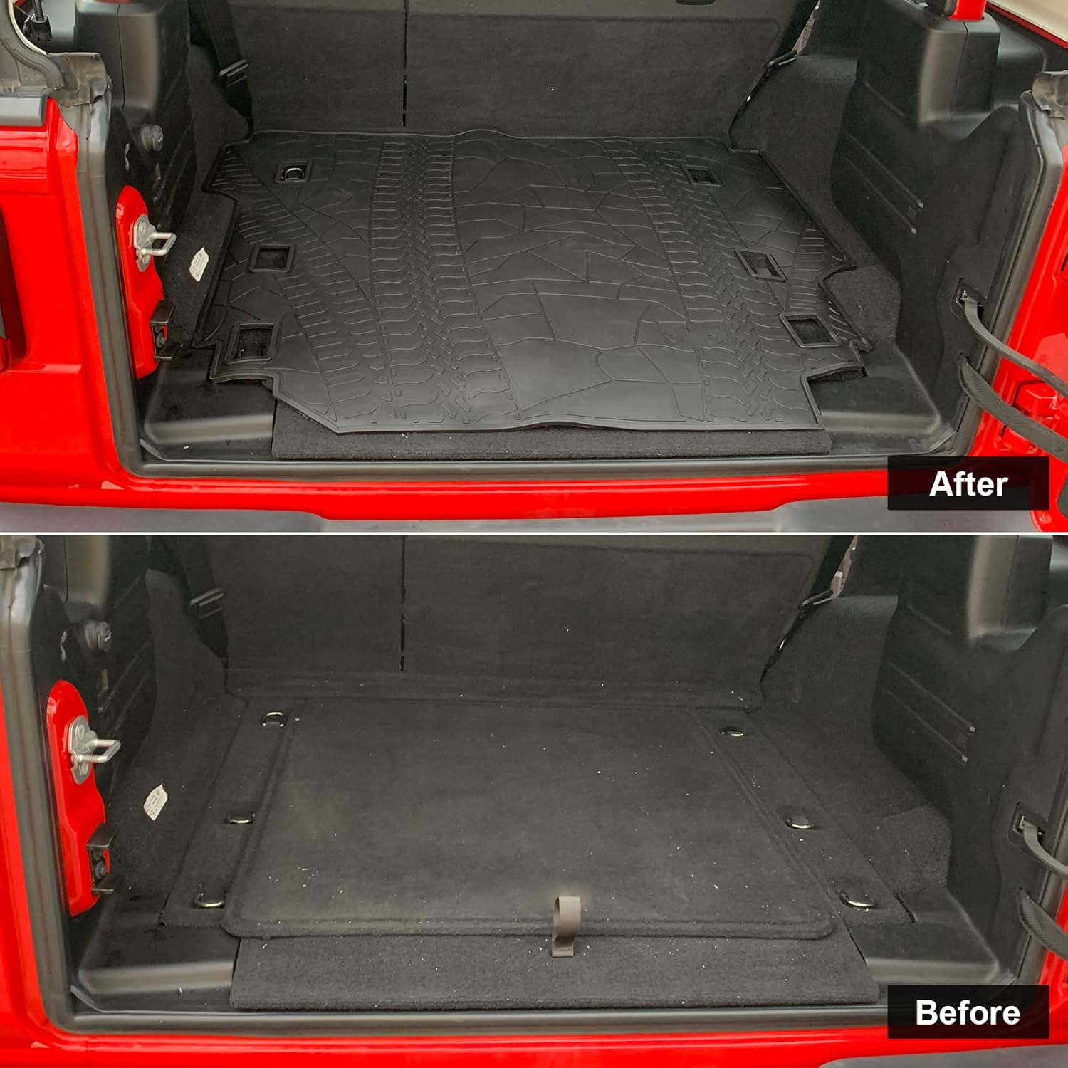 Black Rear Trunk Cargo Mat Trunk Liner Carpet M440