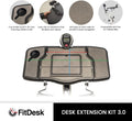 Desk Extension Kit for Exercise Bike with Table and Cup Holder I663